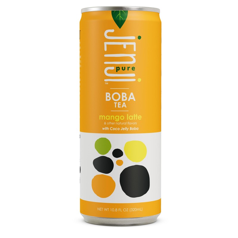 Jenji Pure Boba Tea, Mango Latte Flavor | 10.8 fl