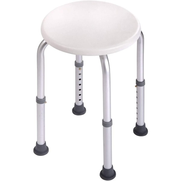 COLIBROX 7 Height Adjustable Medical Bath Shower Stool Chair Bath Tub Seat in White New