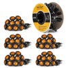 Partsam 50 Pcs 3/4" Amber Side Marker Lights with Connector