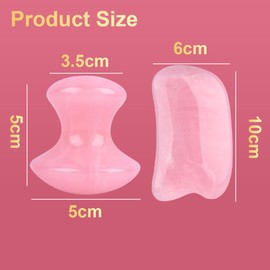Ruayia Gua Sha Mushroom Shape Massage Tool Set, Acupressure, Scratch Massage Beauty for Face, Eyes, Neck, Spa, Relaxing Improvement of Fine Lines - Pink