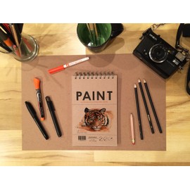 Design Ideation Watercolor Book. Medium Paper Book Style pad for Pencil, Ink, Marker, Charcoal and Watercolor Paints. Great for Art, Design and Education. 5.5" x 8.5" (Classic 5.5" x 8.5" (50 Pages))