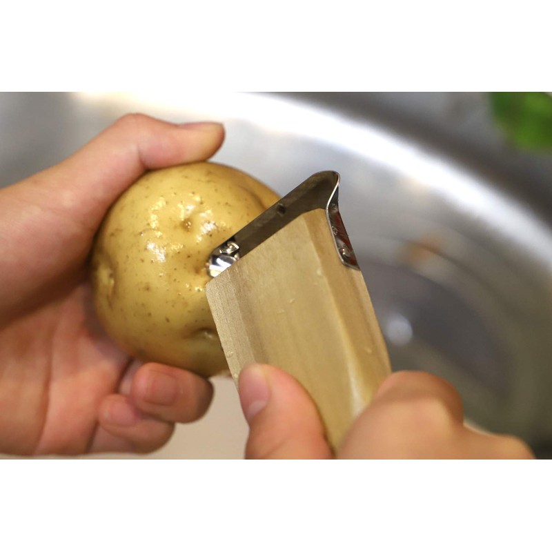Kyoto Katsugu 176778 Wooden Peeler Peeler, Made in Japan
