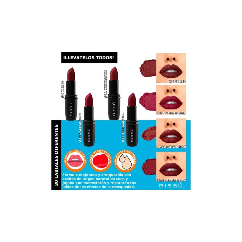Kit Pack 30 Labiales Bissu Humectantes Completos Set