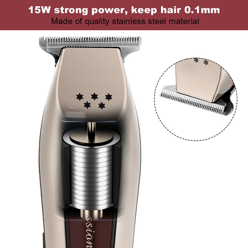 Professional Electric Hair Clipper Rechargeable Adjustable Hair Cutting Machine
