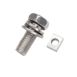 bimifiMux 20 Pack M6 x 10mm Motocycly Battery Termianl Screws Stainless Steel 304