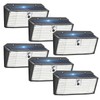 APILAB Upgraded Solar Lights Outdoor, 6 Pack 418 LED Motion