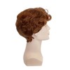 Orange Short Curly Wig for Men Ginger Natural Fluffy Side
