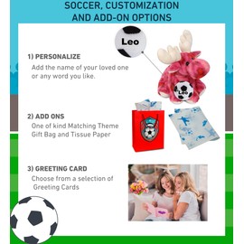 DolliBu Pink Tie-Dye Floppy Moose Stuffed Animal with Soccer Ball Plush - Huggable Moose, Adorable Playtime Plush Toy, Cute Wild Life Gift, Super Soft Stuffed Doll Animal Toy for Kids, Adults - 9 Inch