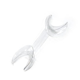 12PCs Double Cheek Retractor by VASTMED | Double Head T-Shape Cheek Retractors Opener | Autoclavable Mouth Opener Retractors for Teeth Whitening (Clear, Large)