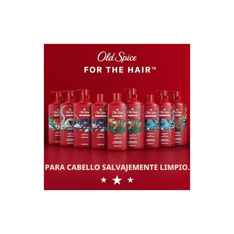 Old Spice Krakengard 2 en 1 Champú y acondicionador para