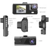 1080P 3 Channel Dash Camera for Car Front and Inside