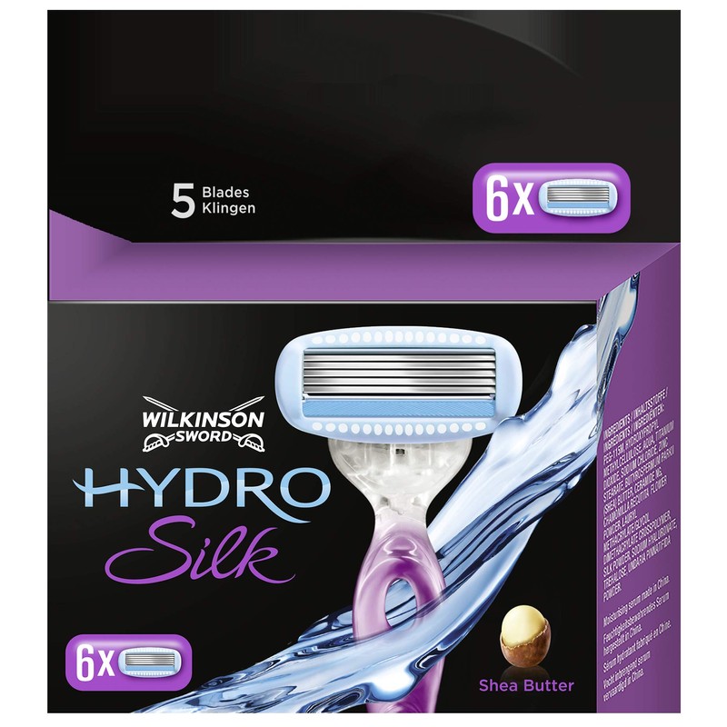 Wilkinson Hydro Silk Ladies Razor Blades (Pack of 6)