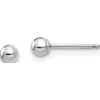 14K White Gold Madi K Polished 3mm Ball Post Earrings