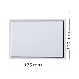 Paper24 Mourning Envelopes White with Black Border 12 x 17.5 cm Pack of 50