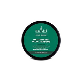 Sukin Organics Super Greens Detoxifying Clay Masque, 3.38 Fl. Oz.