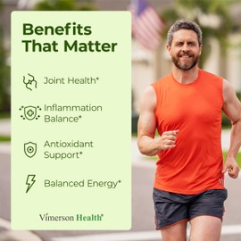 Turmeric Curcumin Supplement with Green Tea Extract (ECGC) & Vitamin C for Joint Health, Energy & Inflammation Balance - Organic Tumeric Curcumin with Black Pepper - Gluten-Free, Non-GMO - 60 Capsules