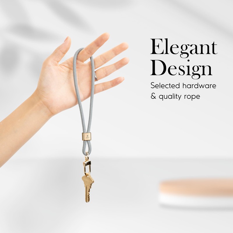 SENLLY Bracelet key chain short, original minimalist design lanyard for