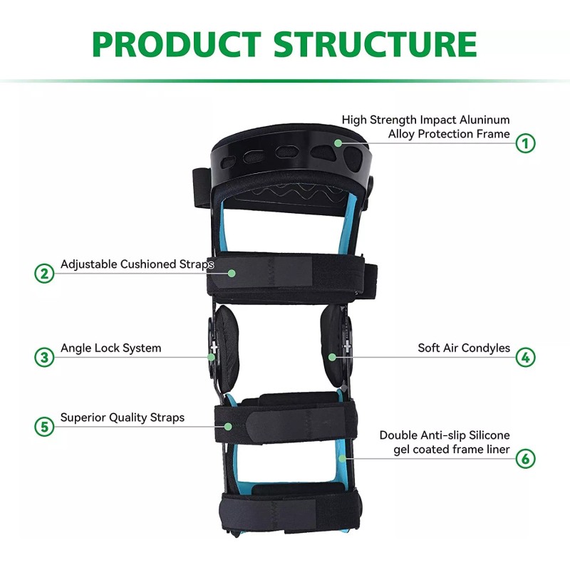 Unbranded Knee Brace for ACL/MCL/PCL/Me - XL, RIGHT