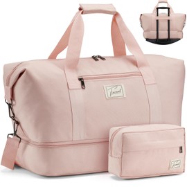 FAROWELL Travel Bag, Weekend Bags for Women, Overnight Duffle Bag Holdall Bag, Easyjet Cabin Hand Luggage Underseat, Gym & Hospital Maternity, Womens Duffel Tote, Weekender Carry On Bags