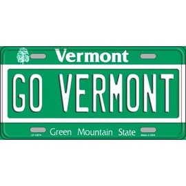 Go Vermont Novelty Metal License Plate Tag LP-13074