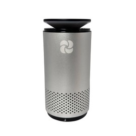 KIKI PURE A2 UV & HEPA Portable Air Purifier -5.6 in tall, 11 oz. Ideal for Travel, In-Car, Mini Air Purifier, SILVER.