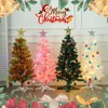 3 FT Artificial Christmas Tree, Pink Christmas Tree with 50