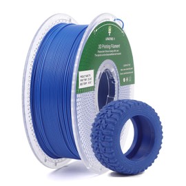 Lotactree TPU Filament, 95A TPU 3D Printer Filament 1.75mm 1kg (2.2lb) Blue, Dimensional Accuracy +/-0.03mm, High Elasticity Soft 3D Printer Filament