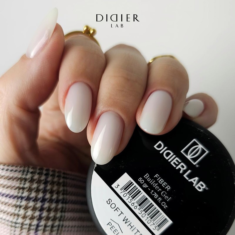 Fiber Builder Gel, Didier Lab, Soft White, 50 g