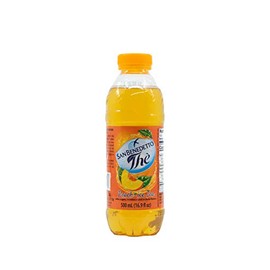 Sparkling Flavor Peach Ice Tea, Bottled Peach Iced Tea Drinks, Ice Tea Drinks, Product of Italy PACK OF 6