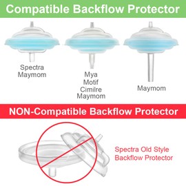 Maymom Membrana de silicona; diseñada para Spectra S1 Spectra S2, 9 Plus Protector de reflujo y protectores de reflujo Maymom Largo, Corto y Medio; no accesorios originales Spectra S2 o pieza de bomba Spectra