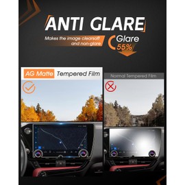 CDEFG Matte Anti Glare for 2022-2025 Lexus NX Screen Protector, 14 Inch Touchscreen, (NX 250/350/350/350h/450h+), 2022 2023 2024 2025 NX Accessories Matte Tempered Glass