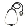 Medical Stethoscope Dual Head Clear Transmission Soft Ear Plugs Stainless