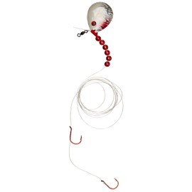 Berkley Walleye Colorado 5 - Llanta de fluorocarbono, Plateado Perlado, Hook Size: Front/Back 2/4