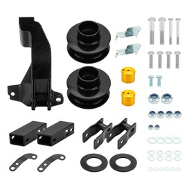 AEagle 2.5” Leveling Lift Kit with Track Bar Relocation Bracket for 2011-2022 Ford Super Duty F250 F350 4WD trucks, Strut Coil Spacer Suspension Lift Kit