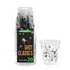 Party Essentials N22042 Shot Glasses, 2 oz., Spider Print, 6"