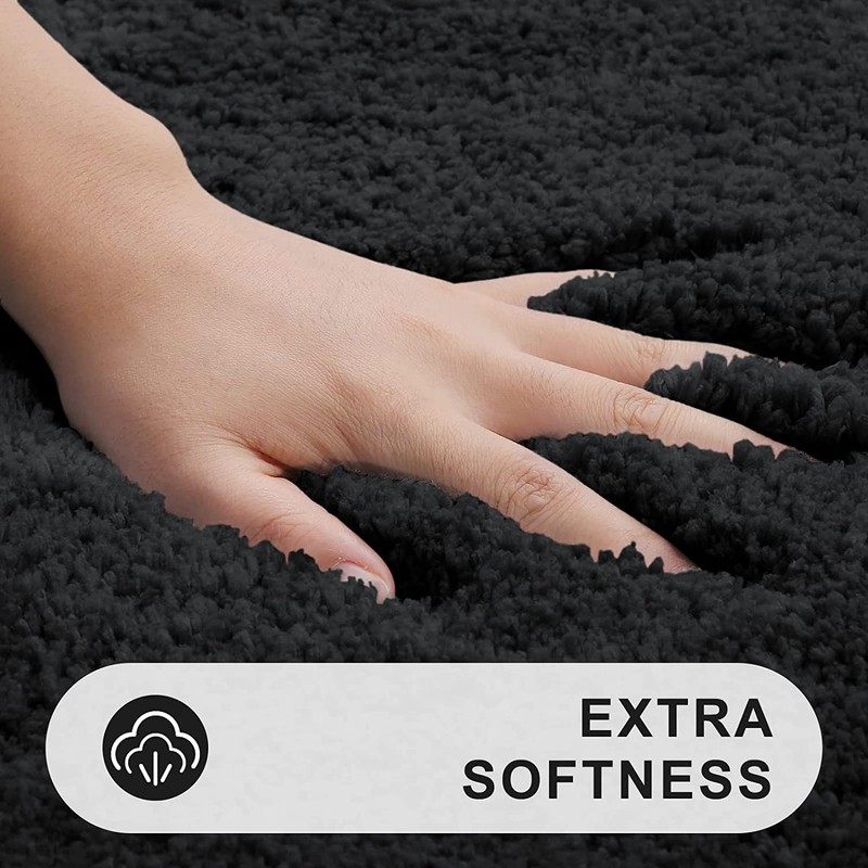smiry Microfiber Bath Mat 40 x 60 cm, Non-Slip Super