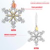 West style 2024 Christmas Tree Ornaments Set Metallic Snowflake Hanging