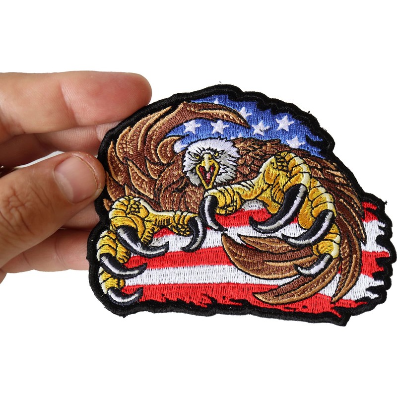 Big Claws Eagle - 4.3x3.5 inch - Embroidered Iron on