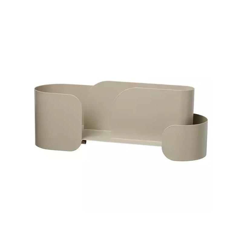 IKEA FAGNING Wall organizer with hooks, light beige-green 805.541.43 New