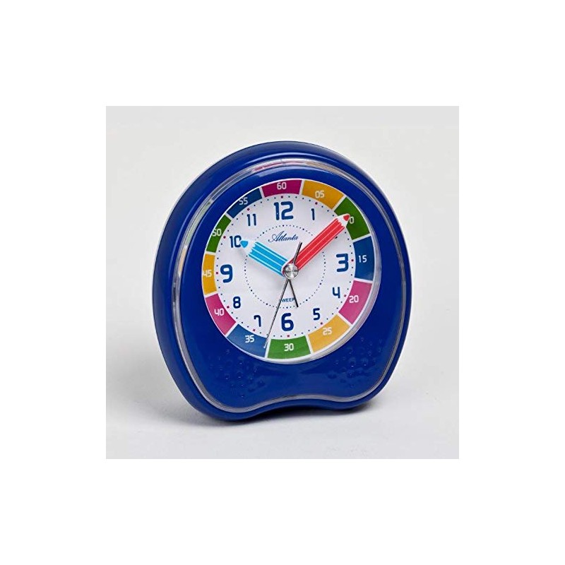 Atlanta Children's Alarm Clock Without Ticking - 1953, blue