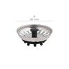 Wolfpack 4110650 stopper/drain plug, stainless, T-93-115 1 1/2