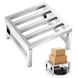 MorningRo 1 Pack Dunnage Rack 13.8" Long x 13.8" Wide, 7.9" Height Stainless Steel Dunnage Rack 700+ Pound Capacity Storage Commercial Food Service Storage in Restaurant Kitchens Shop