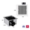 Tech Drive Bathroom fan 110 CFM, 1.2Sone No Attic access