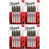 Sharpie Permanent Marker, Fine Point, Black, 4 Pack of 5