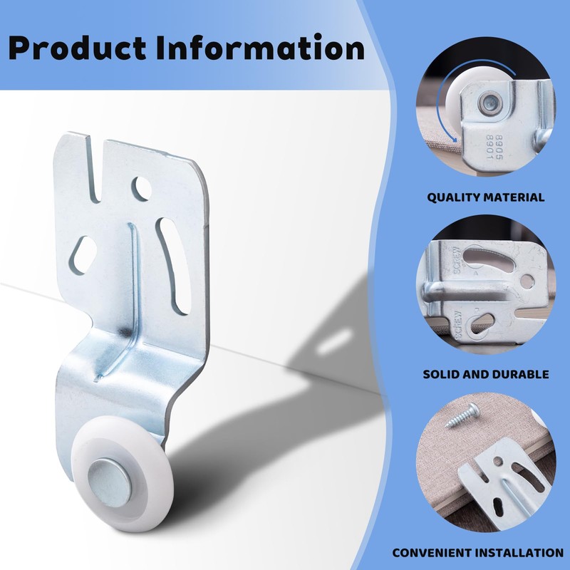 Closet Sliding Door Hardware Wardrobe Roller Kit for Top Hung