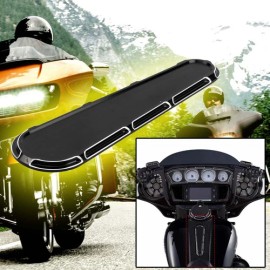Unbranded Aluminum Tank Dash Inserts Cover For Harley Touring Electra Street Glide 2008-UP