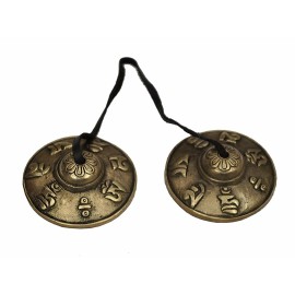 TOSQP27 Hand Cymbals Bell Tuned Meditation Tibetan Tingsha Manjeera Traditional Gifts