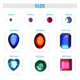 Rhinestone Stickers Self-Adhesive, 1141Pcs Gems for Crafts Bling Jewel Crystal Stickers for DIY Craft Nail Body Makeup Festival