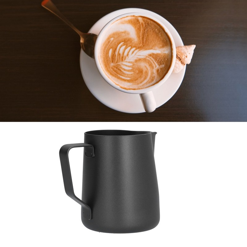 600ml Pointed Mouth Milk Frothing Pitcher Stainless Steel Thickened Milk