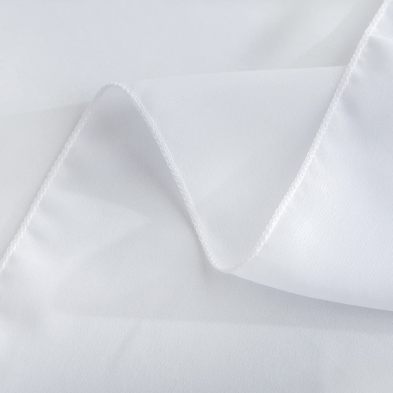 CHUQING Table Runner White Chiffon Table Runner Wedding Communion 420